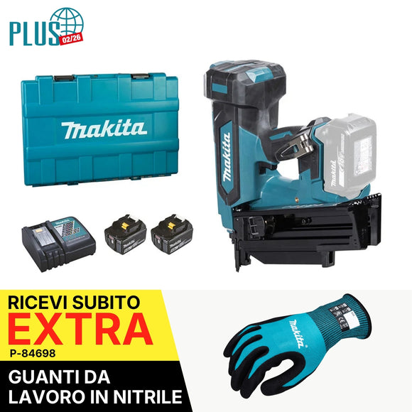 Chiodatrice pneumatica 21° 50 - 90mm 18V LXT BL Makita DBN901RTE