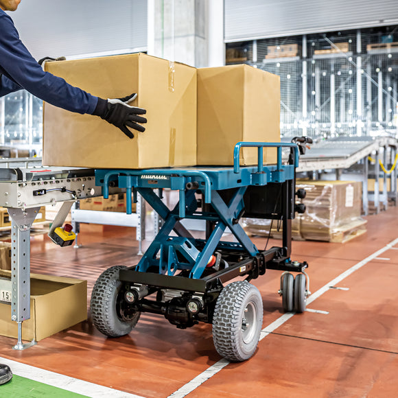 Carriola con piattaforma di carico sollevabile 18Vx2 LXT BL Makita DCU601Z