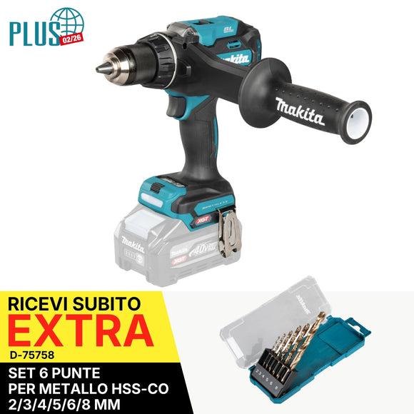 Trapano avvitatore 180Nm 40V XGT BL Makita DF003GZ