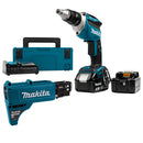 Avvitatore per cartongesso 1/4" 18V LXT BL Makita DFS452RTJX2-1