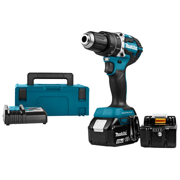 Trapano avvitatore con percussione 54Nm 18V LXT BL Makita DHP484RTJ