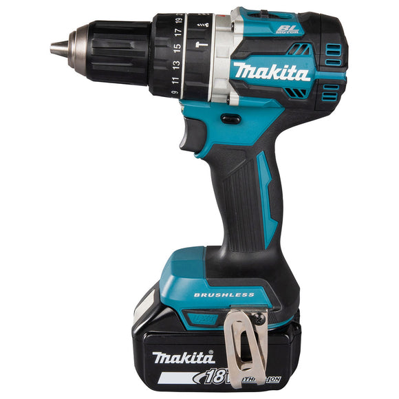 Trapano avvitatore con percussione 54Nm 18V LXT BL Makita DHP484RT3J