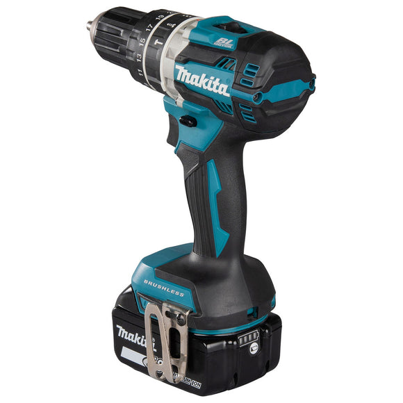 Trapano avvitatore con percussione 54Nm 18V LXT BL Makita DHP484RT3J