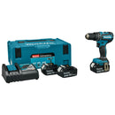 Trapano avvitatore con percussione 60Nm 18V LXT BL Makita DHP485RF3J-1
