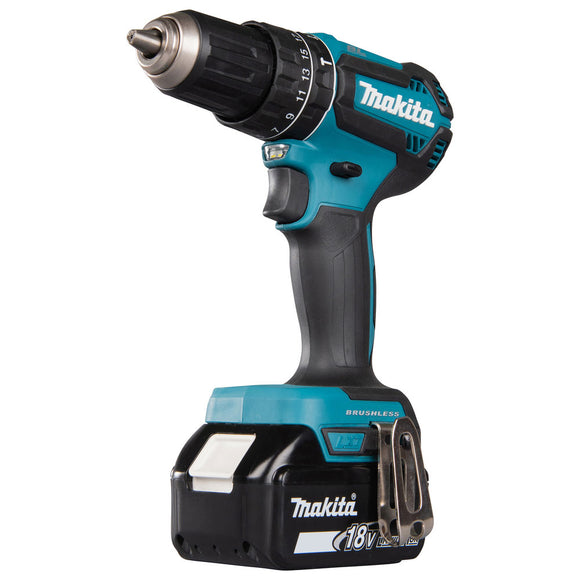 Trapano avvitatore con percussione 60Nm 18V LXT BL Makita DHP485RF3J