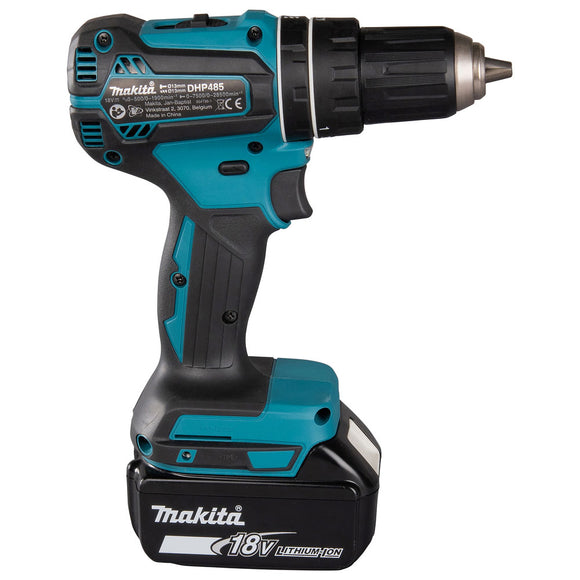 Trapano avvitatore con percussione 60Nm 18V LXT BL Makita DHP485RTJ