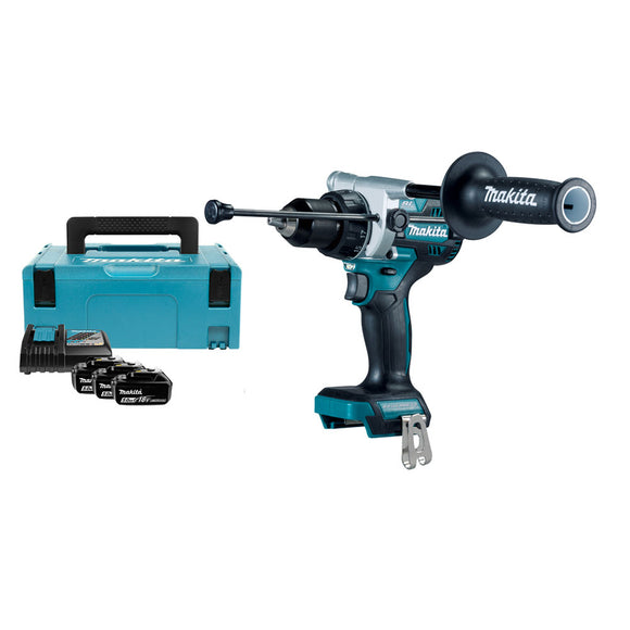 Trapano avvitatore con percussione 141Nm 18V LXT BL Makita DHP486RT3J