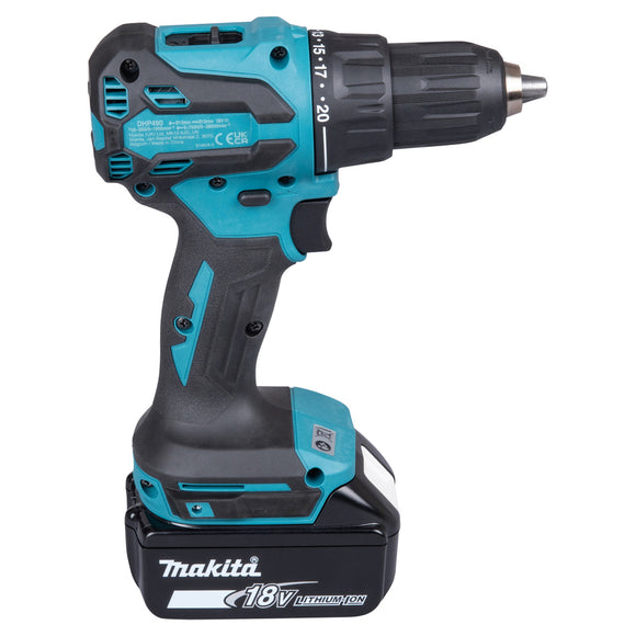 Trapano avvitatore con percussione 65Nm 18V LXT BL Makita DHP490RFX3