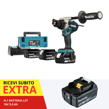 Makita DHP492RT3J 18V LXT BL 141Nm Schlagbohrschrauber