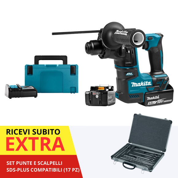 Perceuse à percussion SDS-PLUS 17 mm 1,2 J 18 V LXT BL Makita DHR171RTJ