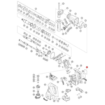 Spaccato ricambi tassellatore DHR243