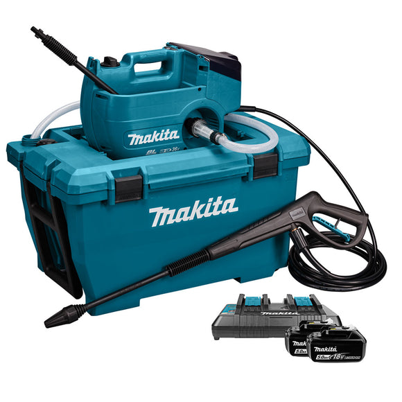 Idropulitrice a freddo 80bar 18Vx2 LXT BL Makita DHW080PT2