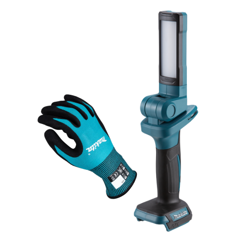 LED-TASCHENLAMPE + ARBEITSHANDSCHUHE