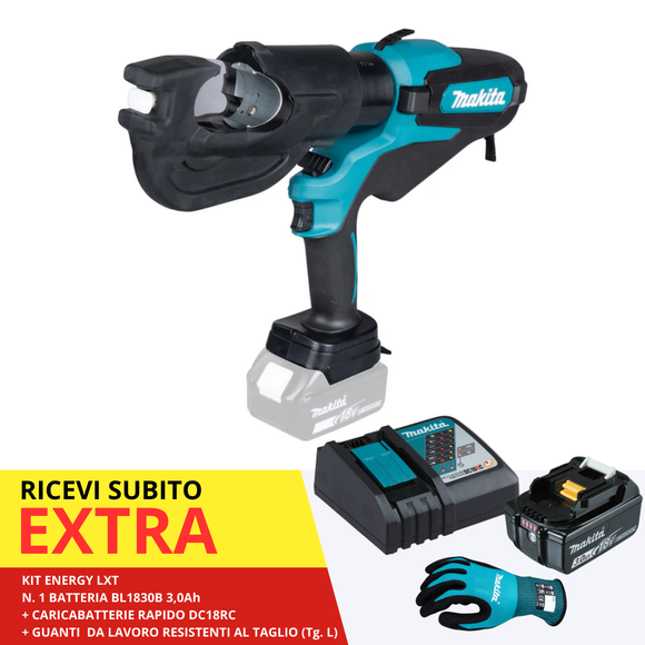 Pince à sertir Ø22,5mm 120kN 18V LXT Makita DTC302ZK