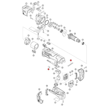 Spaccato ricambi utensile multifunzione DTM51