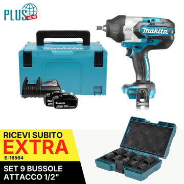 Chiave ad impulsi 1/2" 1200Nm 18V LXT BL Makita DTW1002RTJ