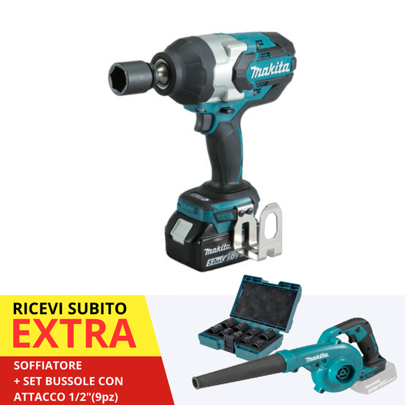 Makita DTW1002RTJ 1/2" 1200 Nm 18V LXT BL Schlagschrauber