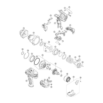 Spaccato ricambi chiave ad impulsi DTW004