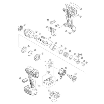 Spaccato ricambi chiave ad impulsi DTW180