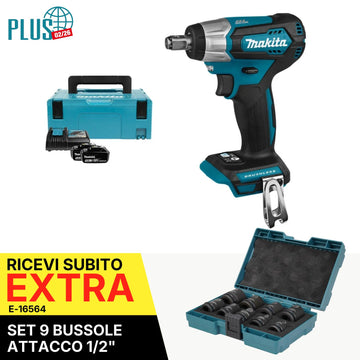 Chiave ad impulsi 1/2" 210Nm 18V LXT BL Makita DTW181RTJ