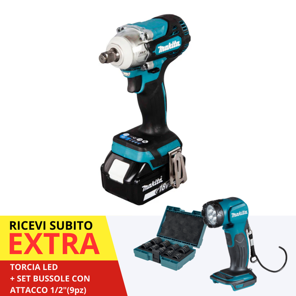 Chiave ad impulsi 1/2" 330Nm 18V LXT BL Makita DTW300RTJX