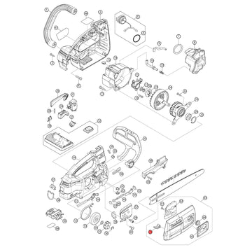 Spaccato ricambi elettrosega da potatura DUC254C