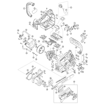 Spaccato ricambi elettrosega DUC306