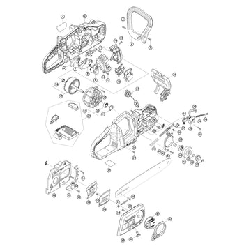 Spaccato ricambi elettrosega DUC353
