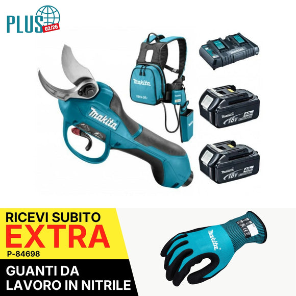Sécateur Makita DUP362PT2 18Vx2 LXT Ø33mm 250N