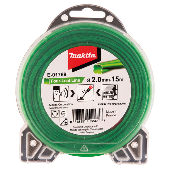 Filo "4 foglie" 2mm 15m Makita E-01769