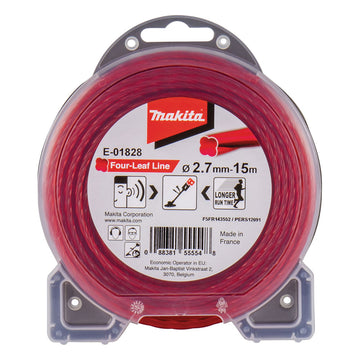 Filo "4 foglie" 2,7mm 15m Makita E-01828
