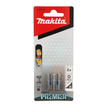 Coppia inserti PZ2 1/4" Makita