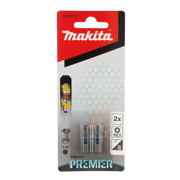 Coppia inserti PZ2 1/4" Makita