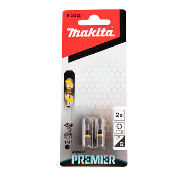 Coppia inserti Torx 1/4" Makita - 0