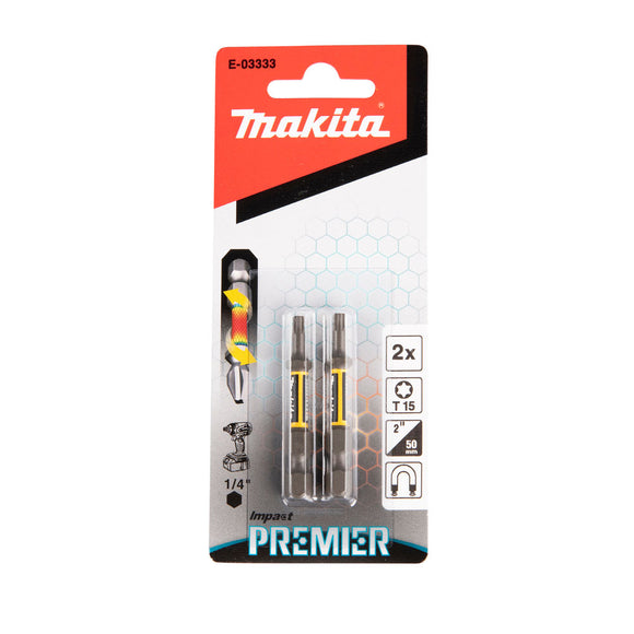 Coppia inserti Torx 1/4" Makita