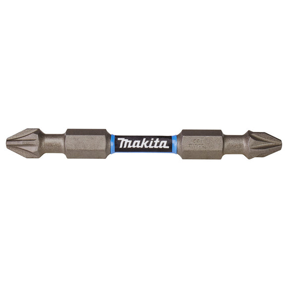 Coppia inserti a doppia testa PZ2 1/4" 65mm Makita E-06292