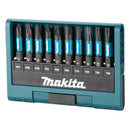 Kit 10 inserti 1/4" Torx - PH - PZ - Makita E-12011-1