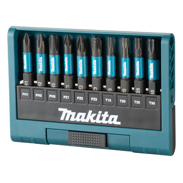Kit 10 inserti 1/4" Torx - PH - PZ - Makita E-12011