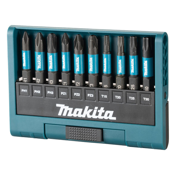 Kit 10 inserti 1/4" Torx - PH - PZ - Makita E-12011