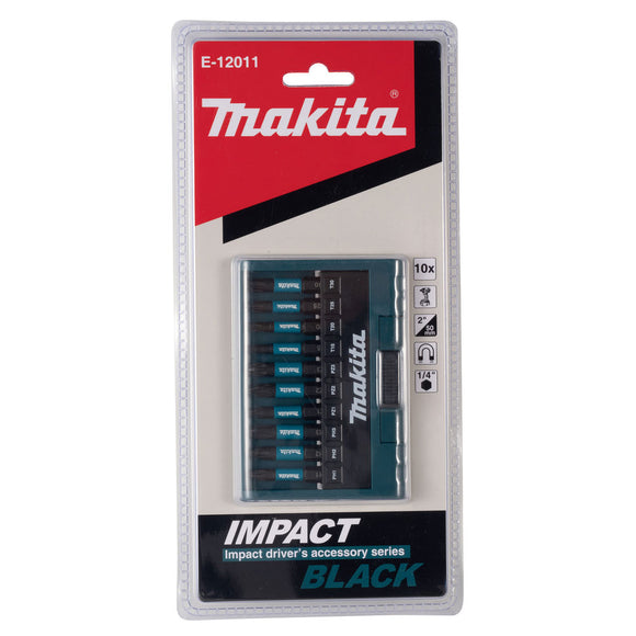 Kit 10 inserti 1/4" Torx - PH - PZ - Makita E-12011