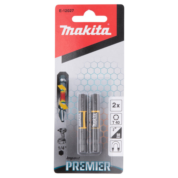 Coppia inserti Torx 1/4" Makita