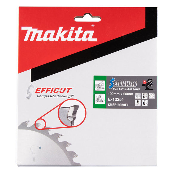 Lama Specialized Ø190mm foro 20mm 50 denti Makita E-12251