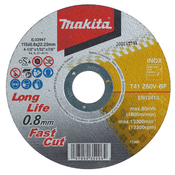 Disco da taglio Ø115mm ultra sottile Makita E-22947