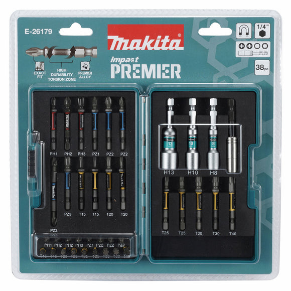 Kit 38 inserti Impact premier 1/4" Makita E-26179