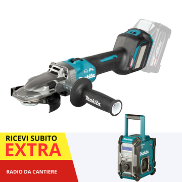 Smerigliatrice angolare a testa piatta 125mm 40V XGT BL Makita GA055GZ01