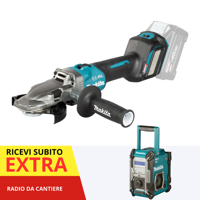 Smerigliatrice angolare a testa piatta 125mm 40V XGT BL Makita GA055GZ01
