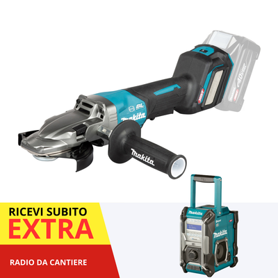 Smerigliatrice angolare a testa piatta 125mm 40V XGT BL Makita GA056GZ01