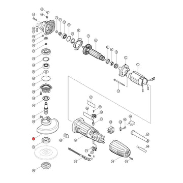 Spaccato ricambi smerigliatrice GA4530