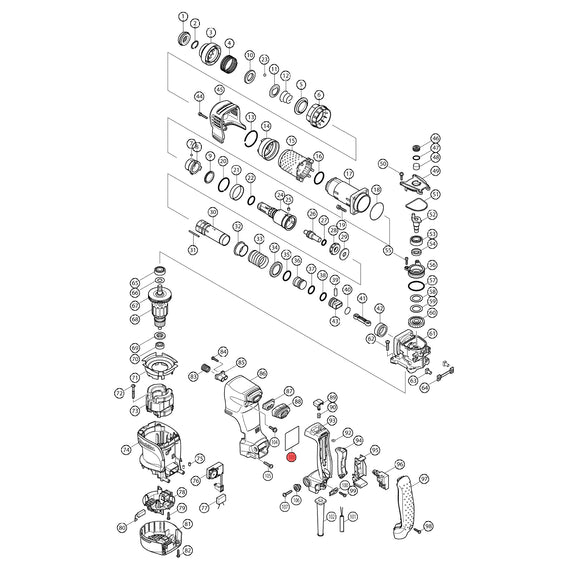 Spaccato ricambi scalpellatore HK1820