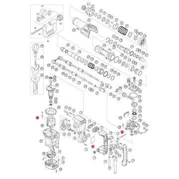 Spaccato ricambi martello demolitore HM0871C
